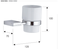 Стакан Remer Flat FT15CR FT15CR