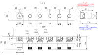 Смеситель для душа Remer Chrono CH98D5DO, золото глянцевое CH98D5DO