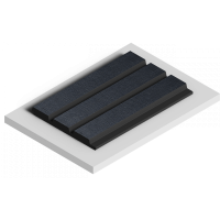 Стеновая панель из дюрополимера HIWOOD LV124 BK114K - 3D Панель