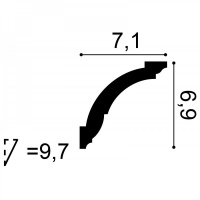CX100 Карниз Orac Decor из дюрополимера - Плинтус потолочный