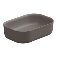 Раковина накладная 60x42 см GSG Ceramic Design Hit! HILAVRE60029, Tortora Matt HILAVRE60029