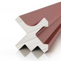 Профиль алюминиевый теневой разделительный Decaro D00X.A Copper Медный 3000×10×10