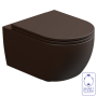 Чаша подвесного унитаза биколор GSG Ceramic Design Like LKWCSOBI000/035, White/Cacao Matt LKWCSOBI000/035