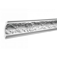 Карниз из полиуретана 1.50.125 Европласт - Плинтус потолочный с рисунком