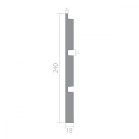 Стеновая панель из ЛДФ Ultrawood арт. UW 05 i (2000 х 240 х 18 мм.) - 3D панель
