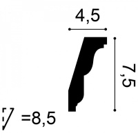 C212 Карниз Orac Decor из полиуретана - Плинтус потолочный с рисунком
