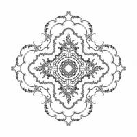 Розетка RODECOR 87505cn потолочная из полимерного гипса - Готовое решение Rodecor из элементов