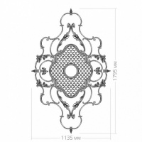 Розетка RODECOR 87501cn потолочная из полимерного гипса - Готовое решение Rodecor из элементов