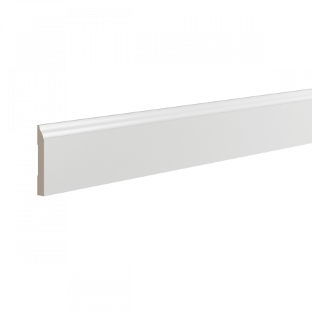 Плинтус напольный из ЛДФ Ultrawood  Base 0001 (2440 x 83 x 12 мм.)