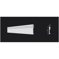 Плинтус напольный из дюрополимера DD717 Decor-Dizayn