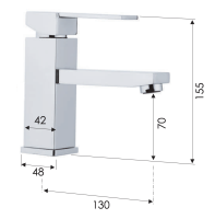 Смеситель для раковины Remer Qubika Q11 Q11