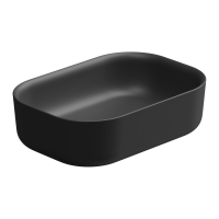 Раковина накладная 60x42 см GSG Ceramic Design Hit! HILAVRE60003, черный матовый HILAVRE60003