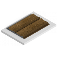 Стеновая панель из дюрополимера HIWOOD LV125 G387 - 3D Панель