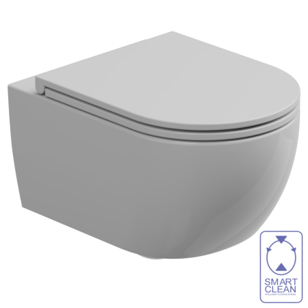 Комплект: Подвесной унитаз с крышкой и креплением GSG Ceramic Design Like LKWCSO000+LKCOPRSLTICR000+ACS40EX, белый глянцевый LKWCSO000+LKCOPRSLTICR000+ACS40EX