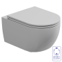 Комплект: Подвесной унитаз с крышкой и креплением GSG Ceramic Design Like LKWCSO000+LKCOPRSLTICR000+ACS40EX, белый глянцевый LKWCSO000+LKCOPRSLTICR000+ACS40EX