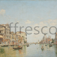 Картина: Федерико дель Кампо, Вид на Большой канал Венеции