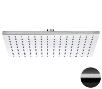 Верхний душ с шарнирным соединением 30 см Remer 359SSLCFPX, черный брашированный хром 359SSLCFPX