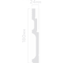 Плинтус напольный из дюрополимера HIWOOD B180V2