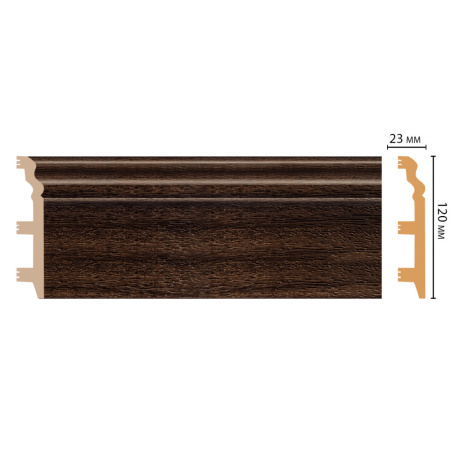 Плинтус напольный  D233-438 ШК/8