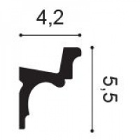 C323 Карниз для подсветки Orac Decor из полиуретана - Плинтус потолочный