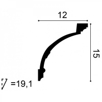 C218 Карниз Orac Decor из полиуретана - Плинтус потолочный с рисунком