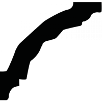 Карниз из полиуретана 1.50.205 Европласт - Плинтус потолочный с рисунком