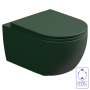 Чаша подвесного унитаза биколор GSG Ceramic Design Like LKWCSOBI000/036, White/Smeraldo Matt LKWCSOBI000/036