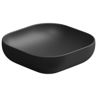 Раковина накладная 45 см GSG Ceramic Design Easy EALAVQU45003, черный матовый EALAVQU45003