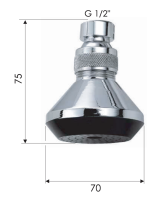 Верхний душ с шарнирным соединением Remer 352X 352X