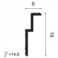 C391 Карниз для подсветки Orac Decor из полиуретана - Плинтус потолочный