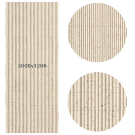 Гибкий камень Decaro Flex Stone Рифленый Чеппо Bricks Ceppo Ivory D1017 3000×1200×6-7