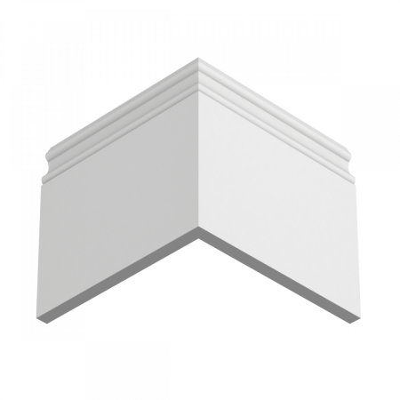 Плинтус напольный из ЛДФ Ultrawood арт. Base 0005 (2000 x 219 x 15 мм.)