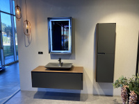 Зеркало ORKA Craft 60x90 c LED подсветкой, антрацит матовый