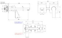 Смеситель для раковины Mariani Kali B22565KLP, золото брашированное B22565KLP