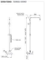 Душевая система Remer Energy EY37ASSDNO, черный матовый EY37ASSDNO