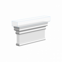 Декоративный элемент верхний из ЛДФ Ultrawood  D 4100 (195x89x30)