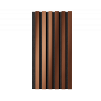 Комплект акуст.панелей, черный войлок, 600х300х19мм, рейки ЭКОПОЛИМЕР, красная медь/2шт.