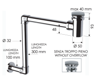 Сифон с донным клапаном Remer 984S 984S