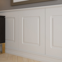 Стеновая панель из ЛДФ с 4-мя филенками,  UW 410 А (760 х 2346 х 16мм.) - Ultrawood 