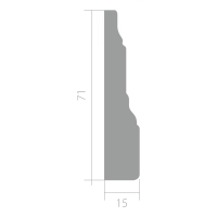 Наличник из ЛДФ Ultrawood  N 0004 (2440 х 71 х 15)