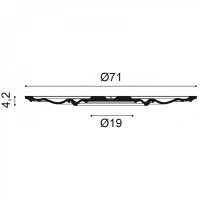 R38 Розетка потолочная с рисунком Orac Decor из полиуретана - Орнаментальная розетка
