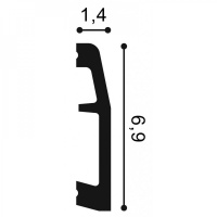 SX125 Плинтус напольный Orac Decor из дюропоплимера