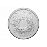 Розетка потолочная с рисунком  1.56.030 из полиуретана Европласт - Орнаментальная розетка