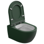 Чаша подвесного унитаза биколор GSG Ceramic Design Like LKWCSOBI000/036, White/Smeraldo Matt LKWCSOBI000/036