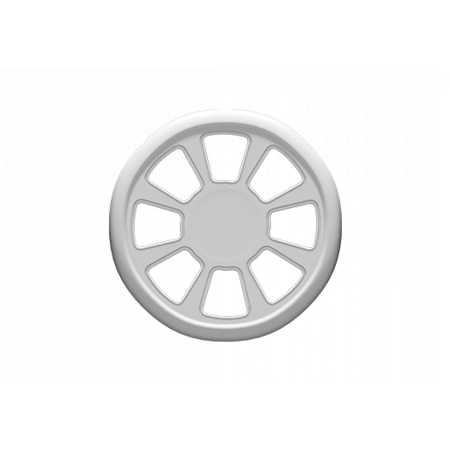 Розетка потолочная гладкая  1.56.710 из полиуретана Европласт