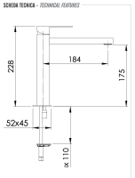 Смеситель для раковины Remer Q-Design QD10L QD10L