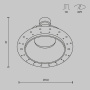 Встраиваемый светильник Maytoni Downlight Share 220-240V 10W IP20 DL051-U-2WB