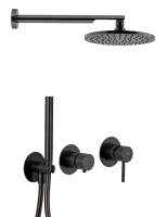 Душевая система Remer X Style X96S02OCFP, черный брашированный хром X96S02OCFP