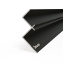 Профиль алюминиевый теневой угловой Decaro D1186 Black anodizer Черный 3000×24×18