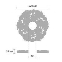 Розетка потолочная  DR-10